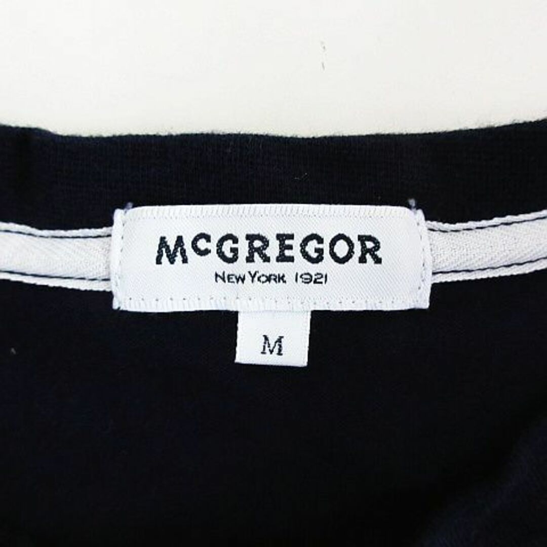 McGREGOR(マックレガー)のマクレガー Tシャツ 半袖 クルーネック ロゴ プリント コットン M ネイビー レディースのトップス(Tシャツ(半袖/袖なし))の商品写真