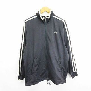 アディダス(adidas)のアディダス ジャージ ジャケット 長袖 ジップアップ ライン ロゴ O グレー(その他)