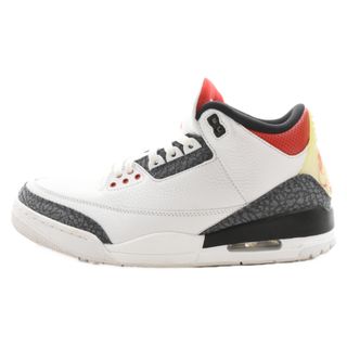 ナイキ(NIKE)のNIKE ナイキ AIR JORDAN 3 RETRO SE-T CO JP エアジョーダン3 レトロ ハイカットスニーカー ホワイト/グレー US9.5/27.5cm CZ6433-100(スニーカー)