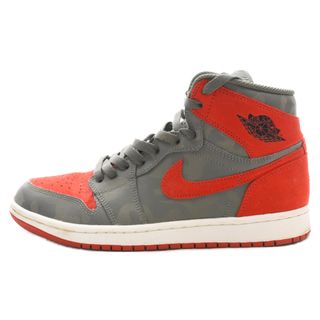 ナイキ(NIKE)のNIKE ナイキ AIR JORDAN 1 RETRO HIGH PREMIUM CAMO エアジョーダン1 レトロ ハイ プレミアム ハイカットスニーカー AA3993-032 グレー/レッド US8/26.0cm(スニーカー)