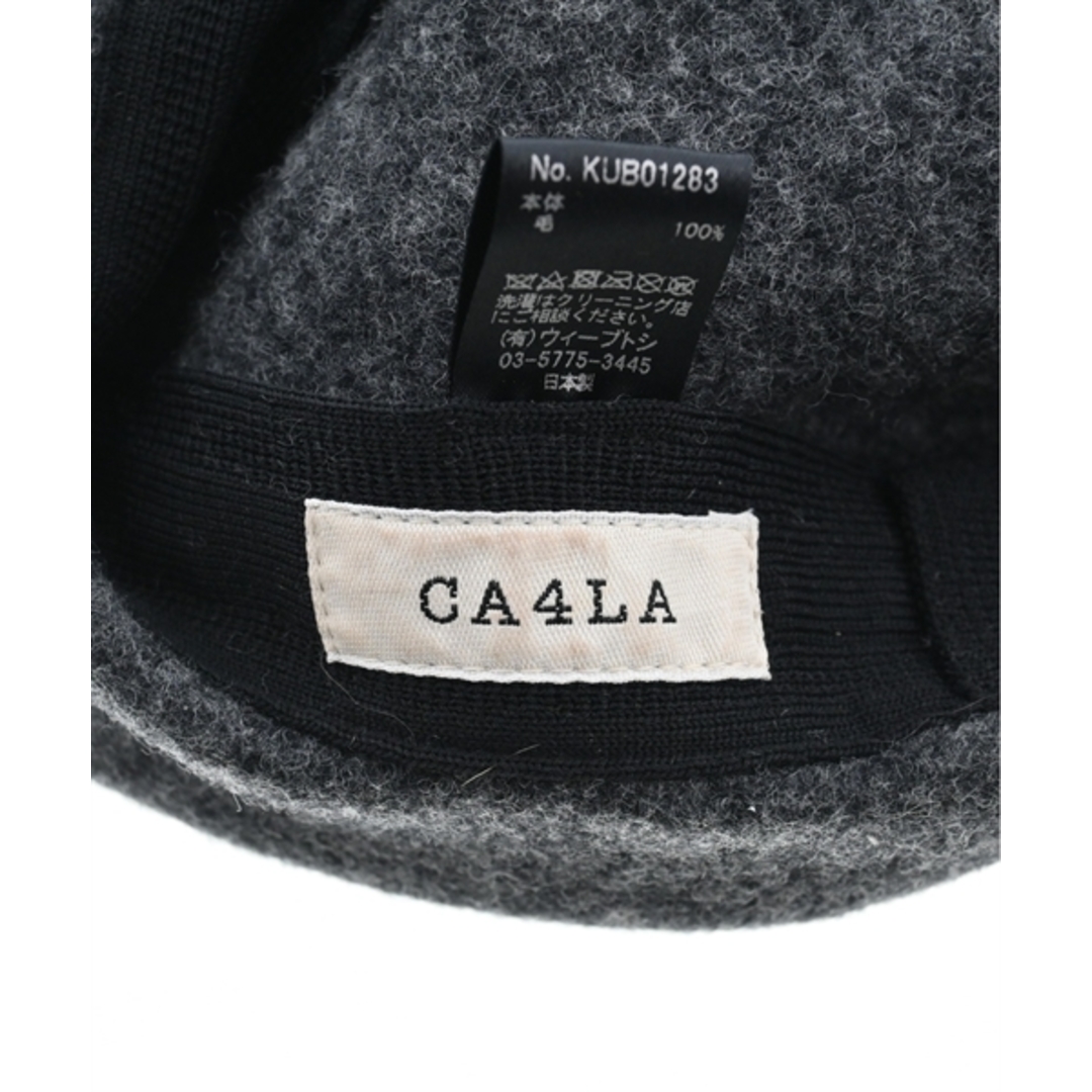 CA4LA(カシラ)のCA4LA カシラ ハンチング・ベレー帽 - チャコールグレー 【古着】【中古】 メンズの帽子(ハンチング/ベレー帽)の商品写真
