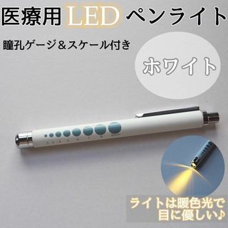 ペンライト LED 医療 ホワイト 白 看護師 ナース 医療用ペンライト(オフィス用品一般)