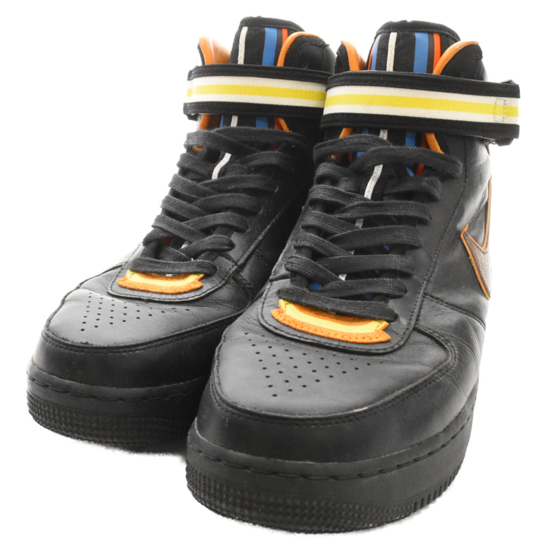 NIKE(ナイキ)のNIKE ナイキ ×RICCARDO TISCI AIR FORCE1 MID SP リカルドティッシ エアフォース1 ミッド ハイカットスニーカー ブラック US9.5/27.5cm 677803-020 メンズの靴/シューズ(スニーカー)の商品写真