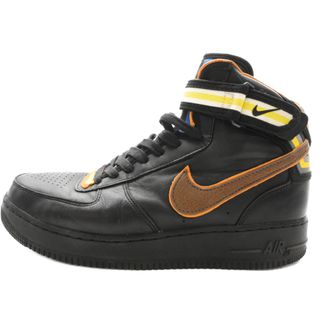 ナイキ(NIKE)のNIKE ナイキ ×RICCARDO TISCI AIR FORCE1 MID SP リカルドティッシ エアフォース1 ミッド ハイカットスニーカー ブラック US9.5/27.5cm 677803-020(スニーカー)