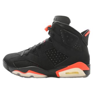 ナイキ(NIKE)のNIKE ナイキ AIR JORDAN 6 RETRO OG BLACK INFRARED エアジョーダン6 レトロ ハイカットスニーカー インフラレッド ブラック US9/27cm 384664-060(スニーカー)