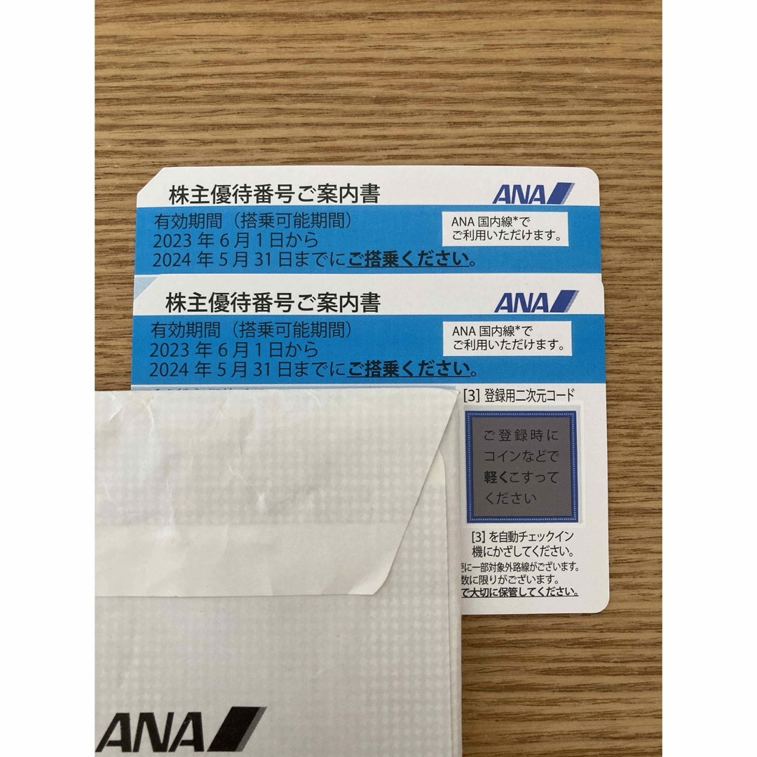 ANA(全日本空輸)(エーエヌエー(ゼンニッポンクウユ))のANA 株主優待　2枚 チケットの優待券/割引券(その他)の商品写真