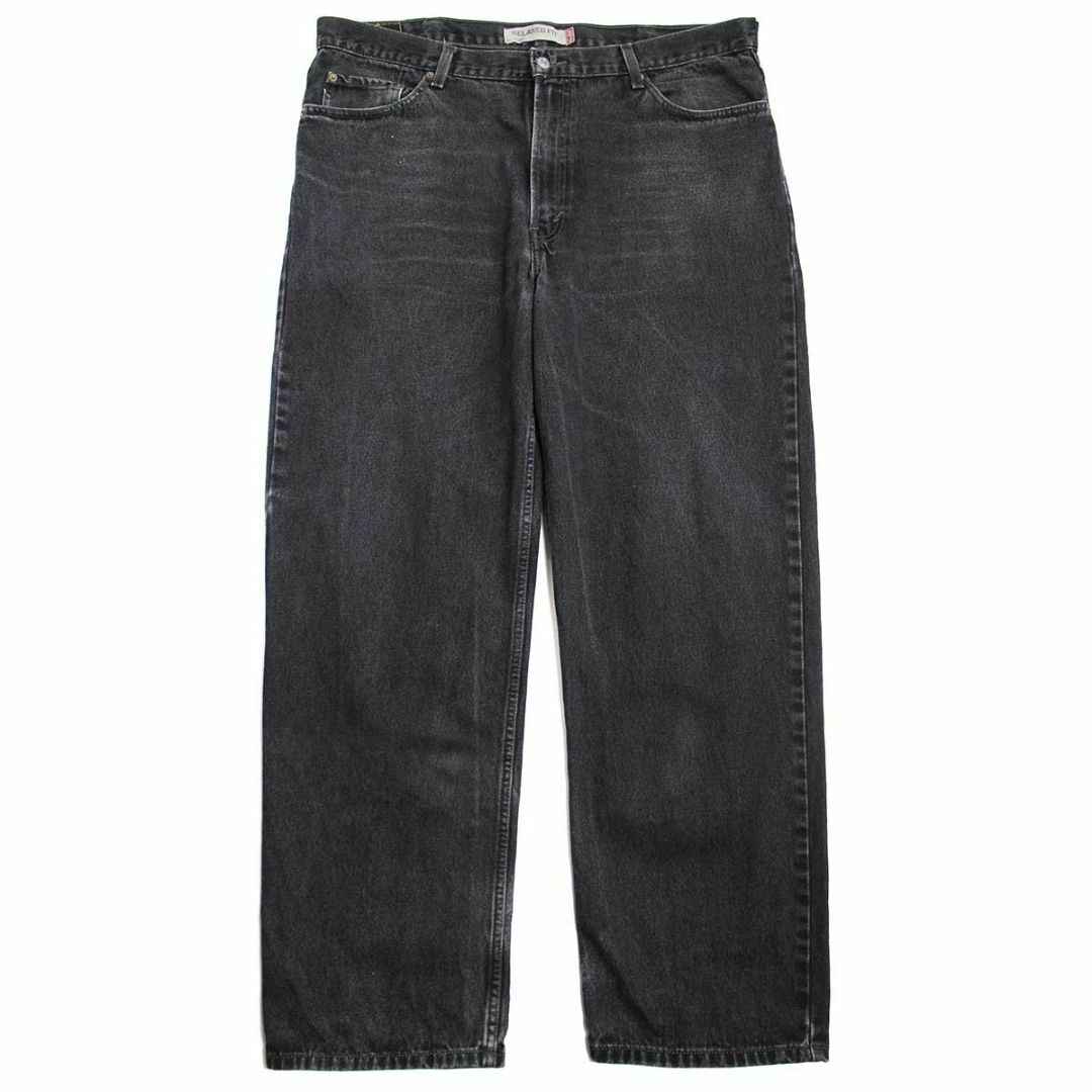 Levi's(リーバイス)の00s Levi'sリーバイス 550 ブラック デニムパンツ w42 L32★SDP2611 オールド ジーンズ テーパード バギー ワイド ルーズ ビッグサイズ メンズのパンツ(デニム/ジーンズ)の商品写真