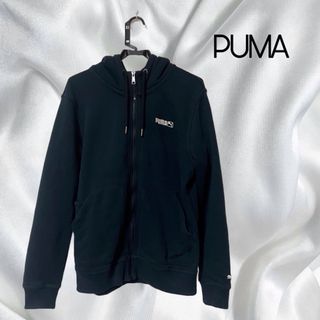 プーマ(PUMA)の【美品】PUMA プーマ  パーカー　フルジップ　大きいサイズ　厚手　メンズ　M(パーカー)