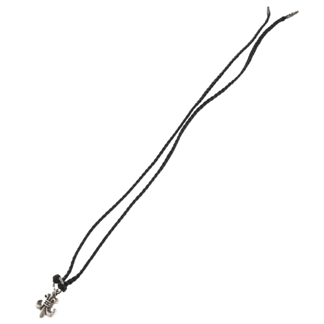 Chrome Hearts(クロムハーツ)のCHROME HEARTS クロムハーツ BS FLUER BSフレアペンダント W レザーブレイド ネックレス シルバー メンズのアクセサリー(ネックレス)の商品写真