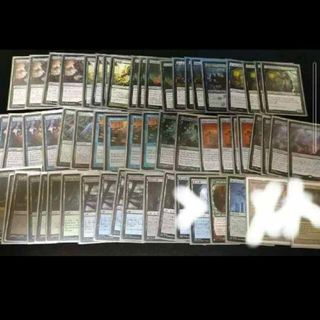 マジックザギャザリング(マジック：ザ・ギャザリング)のmtg レガシーデッキ　ホガークヴァイン　青黒緑　スリーブ付き(Box/デッキ/パック)