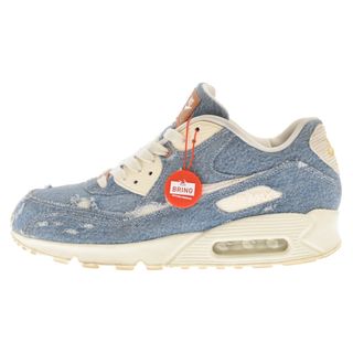 ナイキ(NIKE)のNIKE ナイキ ×Levi's AIR MAX 90 BY YOU DENIM 708279-988×リーバイス エアマックス90 デニム ローカットスニーカー ブルー US9/27cm(スニーカー)