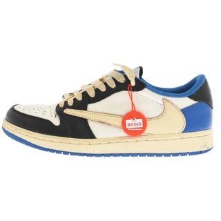 ナイキ(NIKE)のNIKE ナイキ ×TRAVIS SCOTT FRAGMENT DESIGN AIR JORDAN 1 LOW OG SP トラヴィススコット フラグメント エアジョーダン1 ローカットスニーカー US7.5/25.5cm DM7866-140(スニーカー)