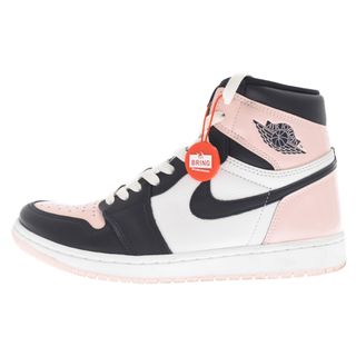 ナイキ(NIKE)のNIKE ナイキ WMNS AIR JORDAN1 HIGH OG Atmosphere ウィメンズ エアジョーダン1 ハイスニーカー DD9335-641 ネイビー/ピンク US9.5/26.5cm(スニーカー)