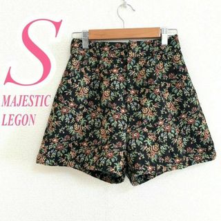 マジェスティックレゴン　ショートパンツ 花柄 秋冬綿60%