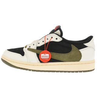 ナイキ(NIKE)のNIKE ナイキ ×Travis Scott WMNS Air Jordan 1 Low OG Medium Olive DZ4137-106 トラヴィス・スコット ウィメンズ エアジョーダン1 ロー OG ローカットスニーカー US8/25cm(スニーカー)