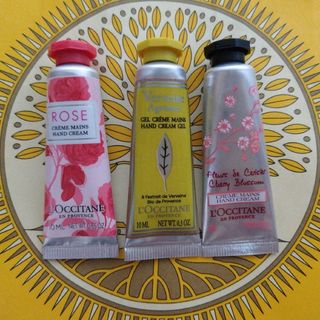 ロクシタン(L'OCCITANE)のロクシタンハンドクリームミニ3本セット②(ハンドクリーム)