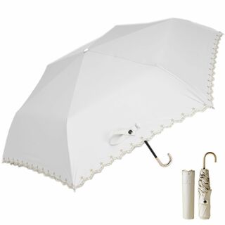 【色: 02-ホワイト】日傘 折りたたみ傘 超軽量 174g/194g UVカッ(その他)