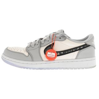 ナイキ(NIKE)のNIKE ナイキ ×DIOR AIR JORDAN 1 LOW OG ディオール エアディオール エアジョーダン1ロー ローカットスニーカー グレー US6.5/24.5cm CN8608-002(スニーカー)