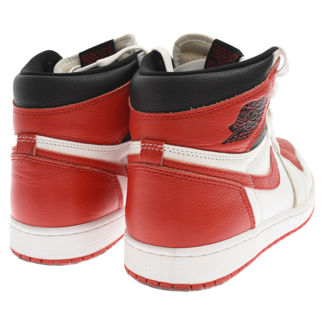 NIKE(ナイキ)のNIKE ナイキ AIR JORDAN 1 RETRO HIGH OG Heritage 555088-161 エアジョーダン1ハイ ヘリテージ ハイカットスニーカー US9/27cm ホワイト/レッド メンズの靴/シューズ(スニーカー)の商品写真