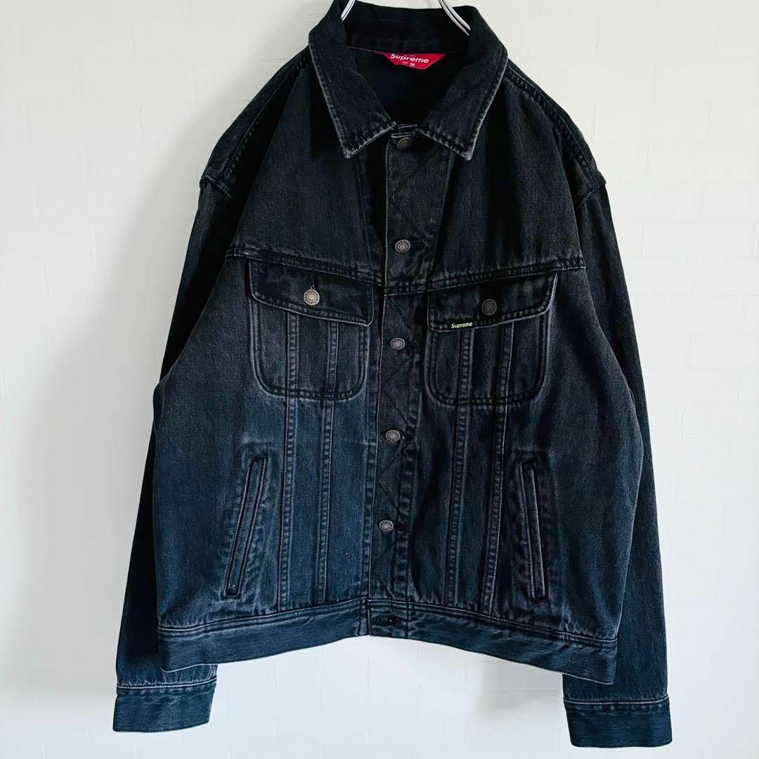 【極美品 超希少】supremeシュプリーム デニムジャケット ブラックデニム 【極美品 超希少】supremeシュプリーム デニムジャケット ブラックデニム