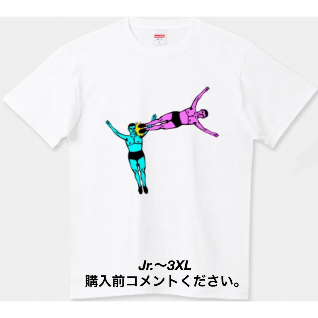 UnitedAthle(ユナイテッドアスレ)のプロレス Tシャツ ドロップキック チャンピオン オカダ・カズチカ グリコ メンズのトップス(Tシャツ/カットソー(半袖/袖なし))の商品写真