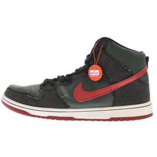 ナイキ(NIKE)のNIKE SB ナイキエスビー 09年製 DUNK HIGH PREMIUM SB RESN 313171-362 ダンクハイ ハイカットスニーカー グリーン/インディゴ US10.5/28.5cm(スニーカー)