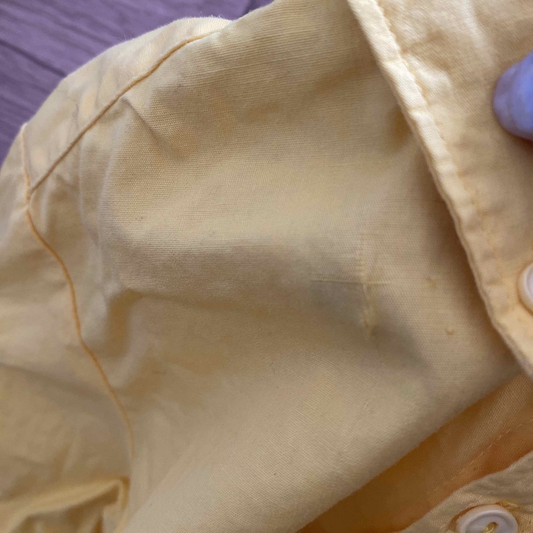 mikihouse(ミキハウス)のミキハウス 子供服 半袖シャツ シャツ 黄色 シンプル T110-B56 キッズ/ベビー/マタニティのキッズ服男の子用(90cm~)(ブラウス)の商品写真