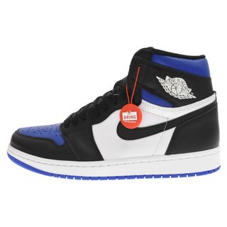 ナイキ(NIKE)のNIKE ナイキ AIR JORDAN1 RETRO HIGH OG ROYAL TOE エアジョーダン1 ロイヤルトゥ ハイカットスニーカー ホワイト/ブラック/ブルー US9.5/27.5cm 555088-041(スニーカー)