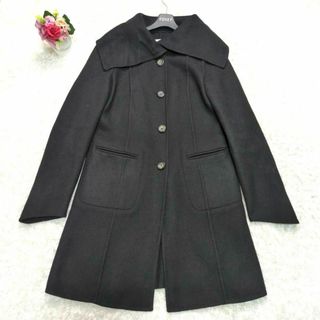 マックスマーラ(Max Mara)の美品 MaxMara 最高峰クチートアマーノ 女優襟カシミヤコート 36(ロングコート)