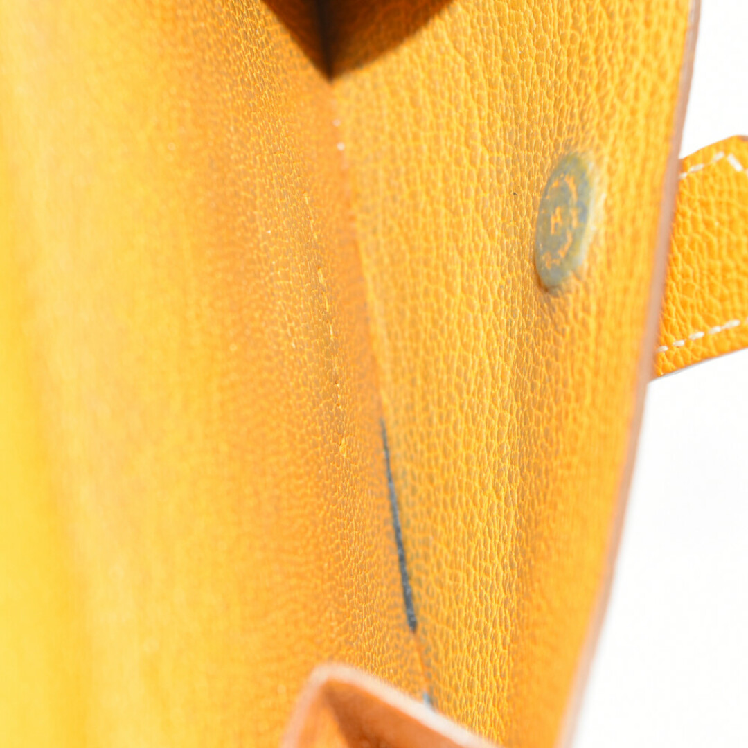 Hermes(エルメス)のHERMES エルメス ベアン シェーブル コインケース カードケース オレンジ シルバー金具 メンズのファッション小物(名刺入れ/定期入れ)の商品写真