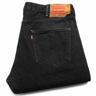 リーバイス(Levi's)のLevi'sリーバイス 501 ダメージ ブラック デニムパンツ w38 L32★SDP2612 ジーンズ ストレート オーバーサイズ ビッグサイズ(デニム/ジーンズ)