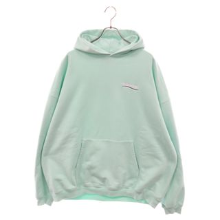 バレンシアガ(Balenciaga)のBALENCIAGA バレンシアガ POLITICAL CAMPAIGN HOODIE 620973 TKV19 キャンペーンロゴ プルオーバーパーカー フーディー ライトグリーン(パーカー)