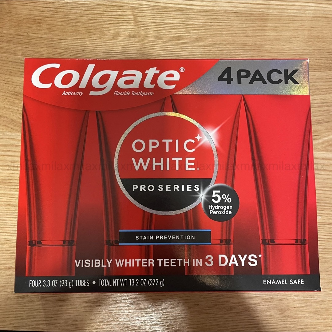 Colgate コルゲート オプティックホワイト プロシリーズ 4本 コスメ/美容のオーラルケア(歯磨き粉)の商品写真