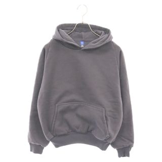 Yeezy Gap Engineered by Balenciaga イージー ギャップ エンジニアードバイ バレンシアガ LOGO SHRUNKEN HOODIE ロゴ シュランクン フーディー プルオーバーパーカー パープル/ダークグレー(パーカー)