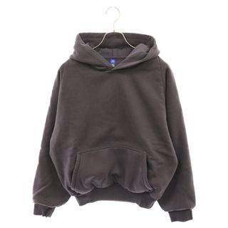 Yeezy Gap Engineered by Balenciaga イージー ギャップ エンジニアードバイ バレンシアガ LOGO SHRUNKEN HOODIE ロゴ シュランクン フーディー プルオーバーパーカー パープル/ダークグレー(パーカー)