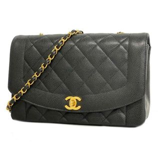 シャネル(CHANEL)の【4hd4110】シャネル ショルダーバッグ/マトラッセ/チェーンショルダー/キャビアスキン/ブラック/ゴールド金具 【中古】 レディース(ショルダーバッグ)