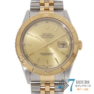 ロレックス(ROLEX)の【119880】ROLEX ロレックス  16263 デイトジャスト 36 シャンパンダイヤル P番 YG/SS 自動巻き 保証書 純正ボックス 腕時計 時計 WATCH メンズ 男性 男 紳士【中古】(腕時計(アナログ))