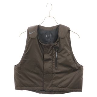 ナイキ(NIKE)のNIKE ナイキ 21AW×TRAVIS SCOTT CACTUS JACK AS M NRG BH VEST DM1278-220 トラヴィススコット カクタスジャック ナイロン ジャケットベスト ブラウン(ベスト)