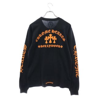 クロムハーツ(Chrome Hearts)のCHROME HEARTS クロムハーツ Orange Cemetery Cross LS Tee セメタリークロスプリント長袖カットソー L ブラック/オレンジ(Tシャツ/カットソー(七分/長袖))