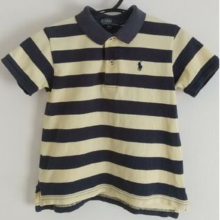 ポロラルフローレン(POLO RALPH LAUREN)の子供服　ポロ・ラルフローレン　ポロシャツベージュ紺　110(Tシャツ/カットソー)