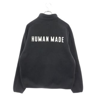 HUMAN MADE - HUMAN MADE ヒューマンメイド 24SS FLEECE SWEAT HALF ZIP PULLOVER フリース スウェット ハーフジップ プルオーバー トレーナー ブラック HM26CS045