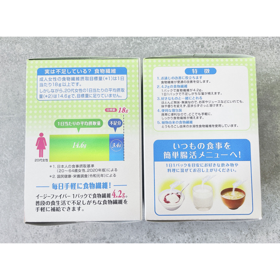 小林製薬(コバヤシセイヤク)の※値下不可※ イージーファイバー　30パック　2個セット  食品/飲料/酒の健康食品(その他)の商品写真