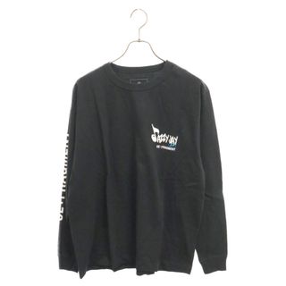 ユニフォームエクスペリメント(uniform experiment)のUNIFORM EXPERIMENT ユニフォームエクスペリメント ×fragment design JAZZY 5 L/S TEE フラグメントデザイン ジャージー5 長袖Tシャツ ブラック UE-230003(Tシャツ/カットソー(七分/長袖))