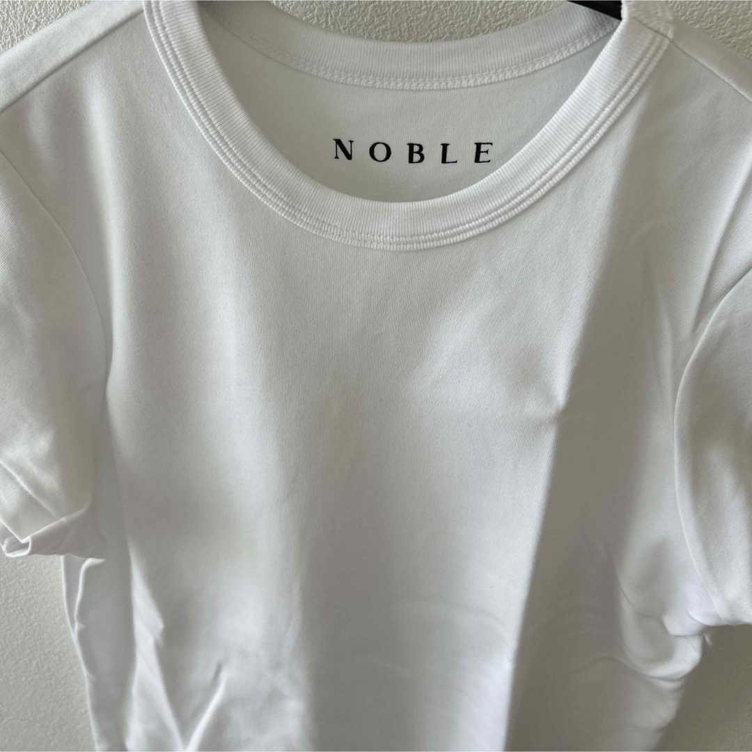 Spick and Span Noble(スピックアンドスパンノーブル)のNOBLE　スビンコットンスムースコンパクト　Tシャツ レディースのトップス(Tシャツ(半袖/袖なし))の商品写真