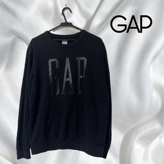 GAP - 【ギャップ】GAP ビッグロゴ スウェット メンズ　S ブラック　ユニセックス