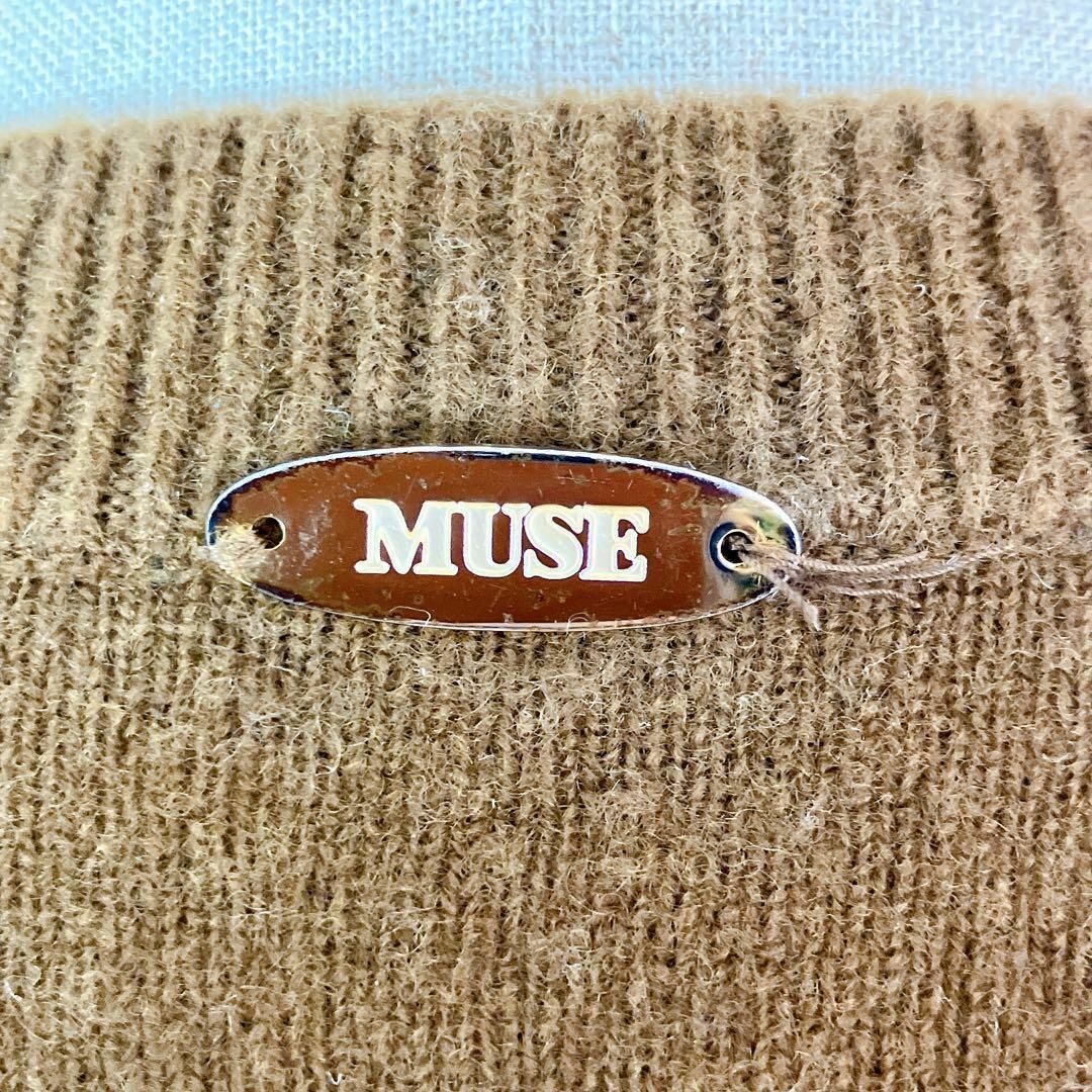 【美品】MUSE ドゥーズィエムクラス ニット キャメル ウール レディースのトップス(ニット/セーター)の商品写真