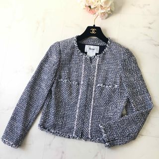 美品　近年　Rene ルネ　ツイード　ダブルジップ　ジャケット