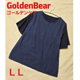 Golden Bear - GoldenBear  ゴールデンベア 半袖 カットソー 水玉 ドッド ネイビー