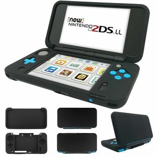 【色:カッコいい黒】RDFJ Newニンテンドー2DS LL用 シリコン保護カバ