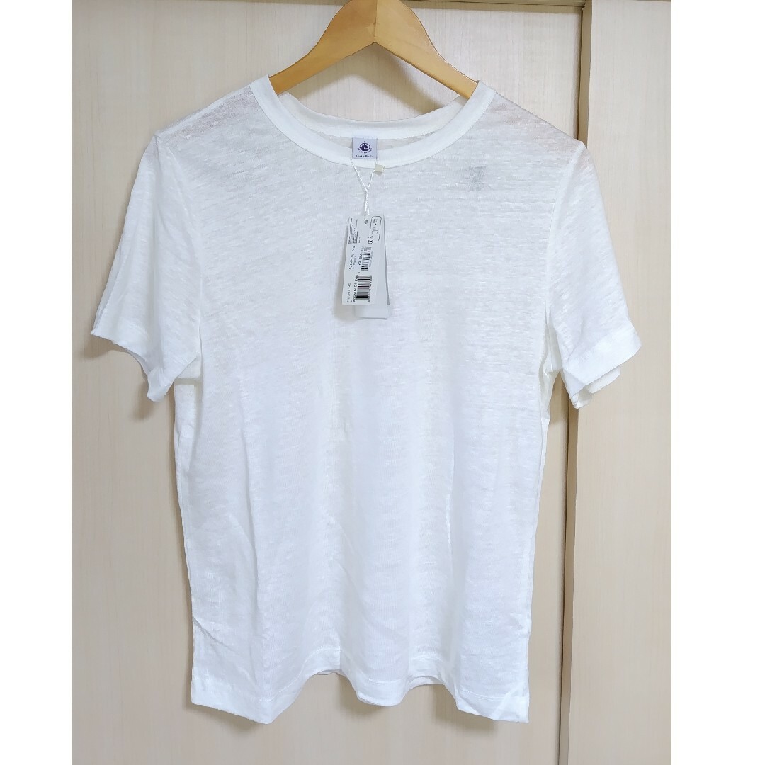 PETIT BATEAU(プチバトー)のプチバトー　リネン半袖カットソー レディースのトップス(Tシャツ(半袖/袖なし))の商品写真